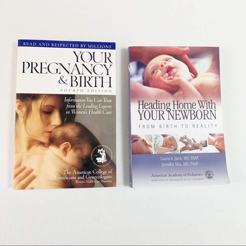 Lot of 2 pregnancy birth newborn books